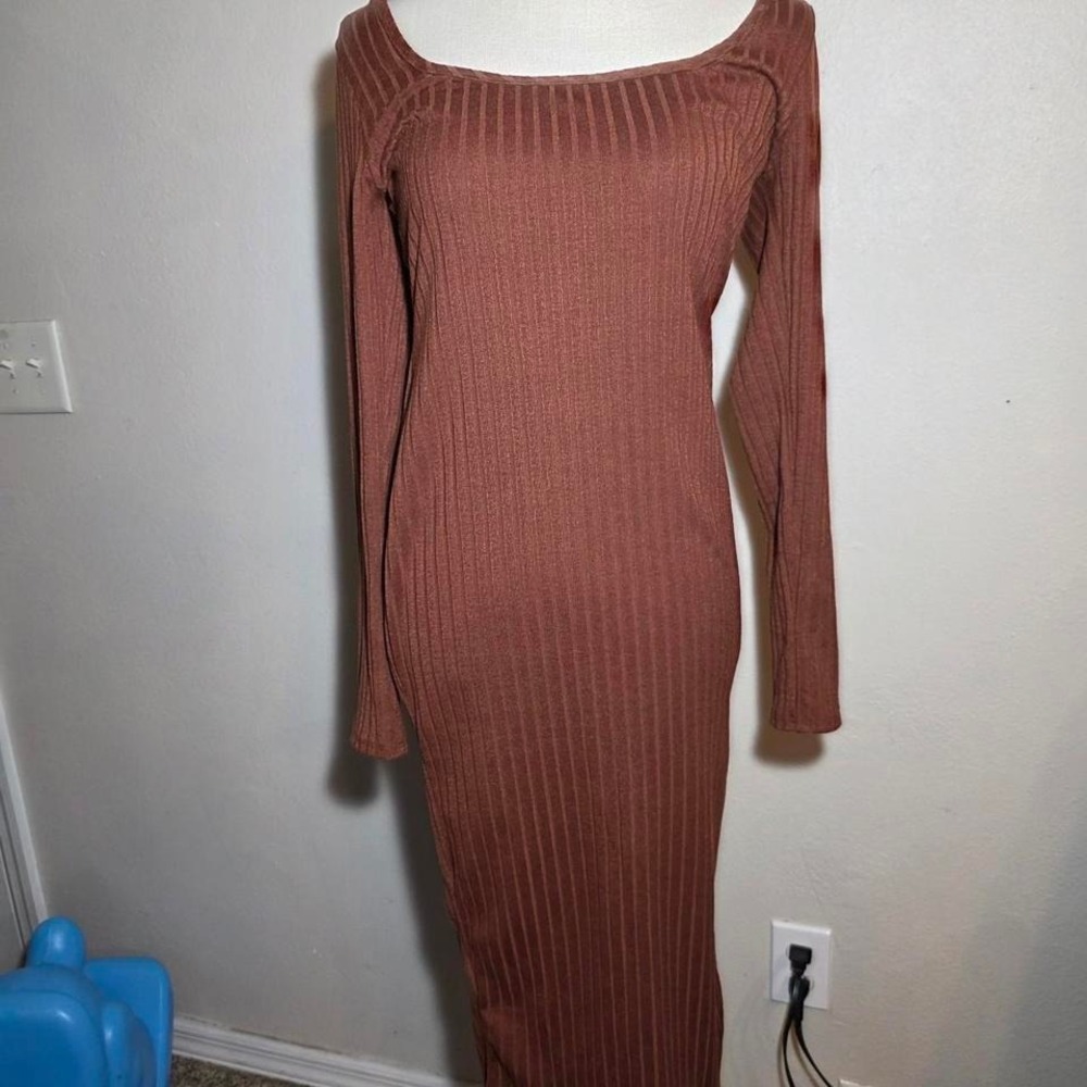 Bodycon Dress Brown‎